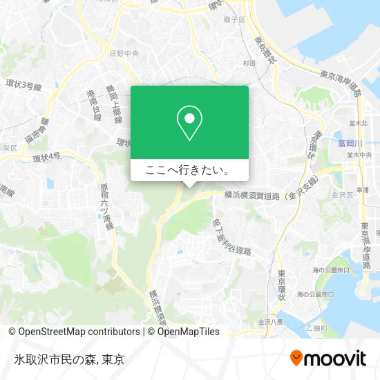 氷取沢市民の森地図