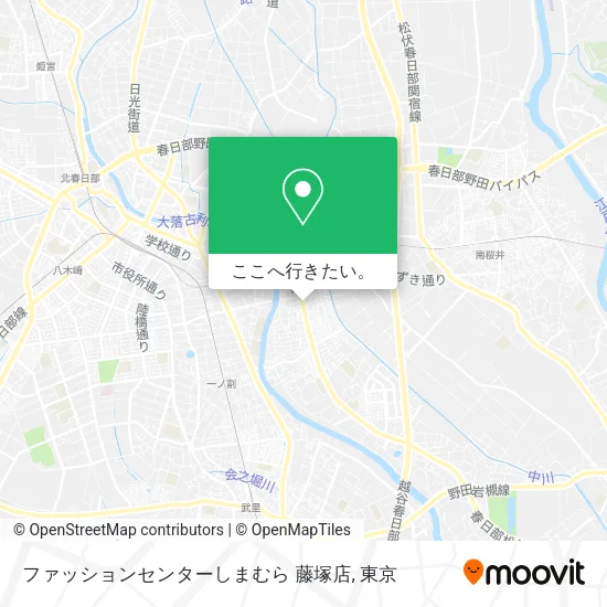 ファッションセンターしまむら 藤塚店地図