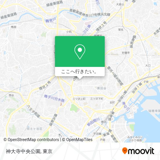 神大寺中央公園地図