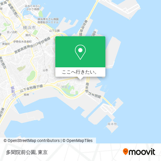 多聞院前公園地図