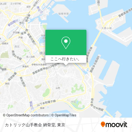 カトリック山手教会 納骨堂地図