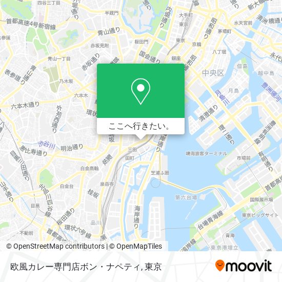 欧風カレー専門店ボン・ナペティ地図