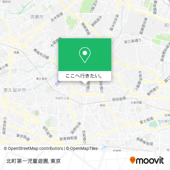 北町第一児童遊園地図
