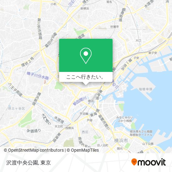沢渡中央公園地図
