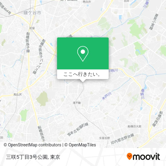 三咲5丁目3号公園地図