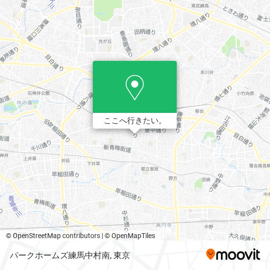 パークホームズ練馬中村南地図