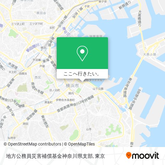 地方公務員災害補償基金神奈川県支部地図