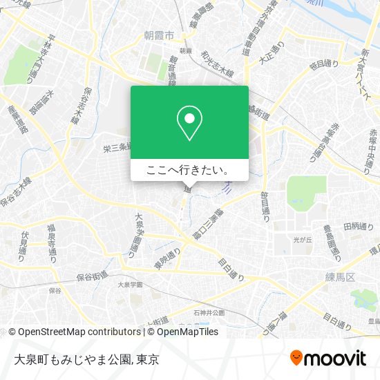 大泉町もみじやま公園地図