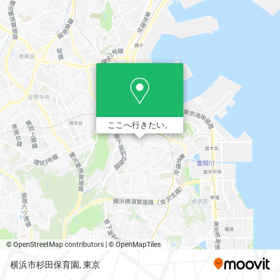 横浜市杉田保育園地図