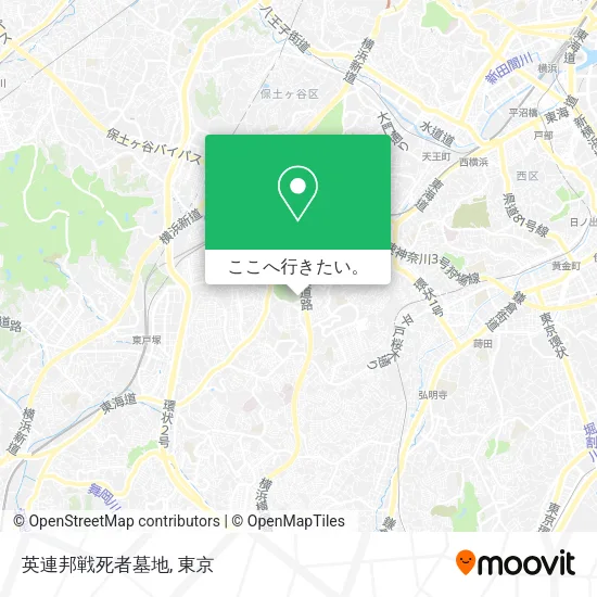 英連邦戦死者墓地地図