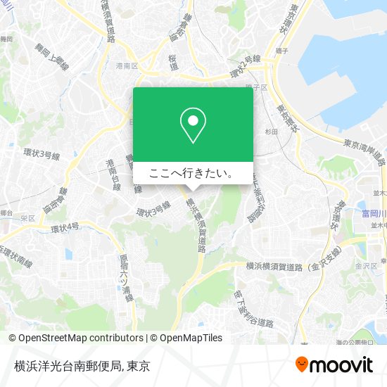 横浜洋光台南郵便局地図
