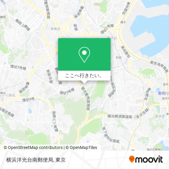 横浜洋光台南郵便局地図