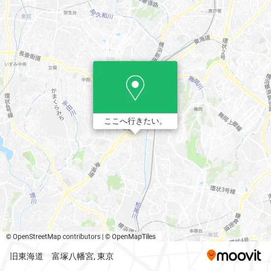 旧東海道　富塚八幡宮地図
