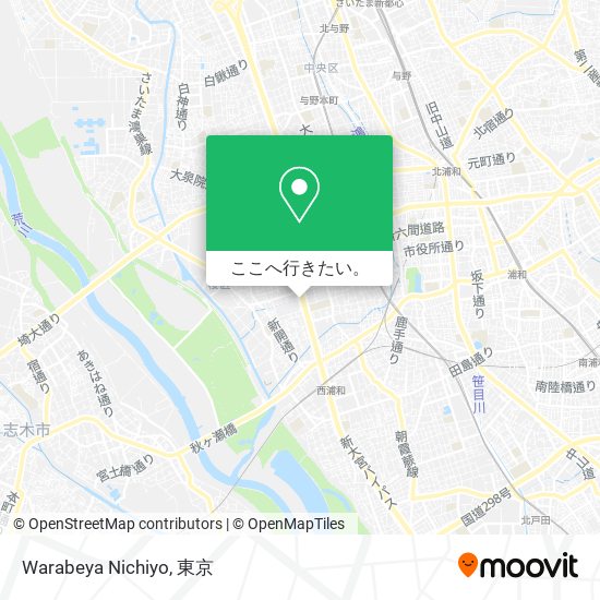 Warabeya Nichiyo地図