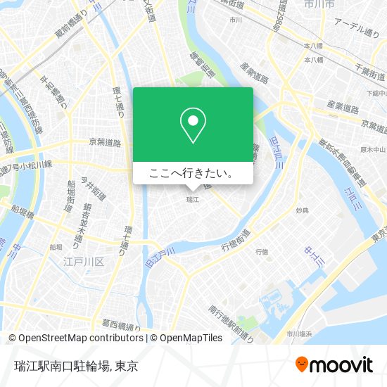 瑞江駅南口駐輪場地図