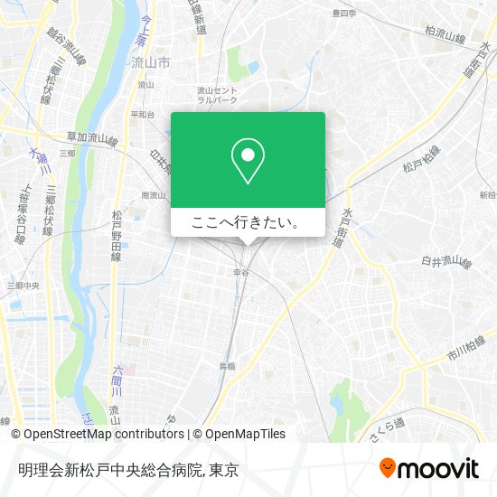 明理会新松戸中央総合病院地図