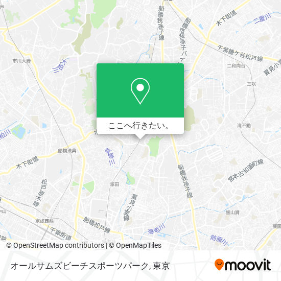 オールサムズビーチスポーツパーク地図