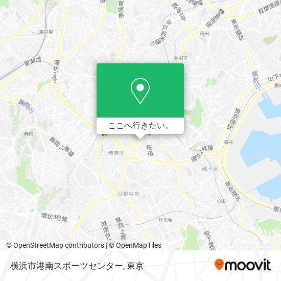 横浜市港南スポーツセンター地図