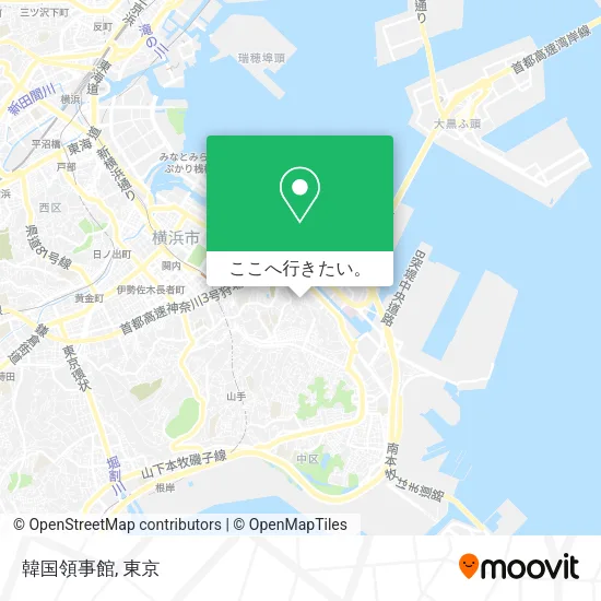 韓国領事館地図