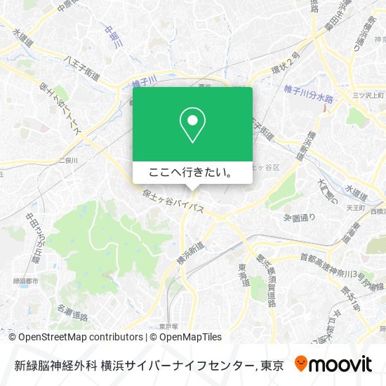 新緑脳神経外科 横浜サイバーナイフセンター地図
