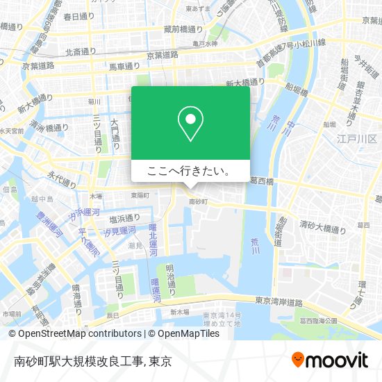 南砂町駅大規模改良工事地図
