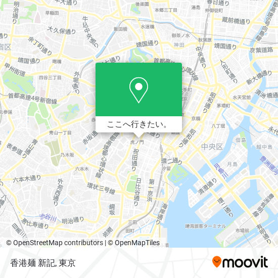 香港麺 新記地図