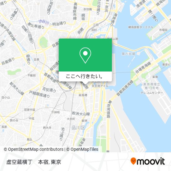 虚空蔵横丁　本宿地図