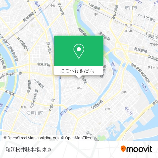 瑞江松井駐車場地図