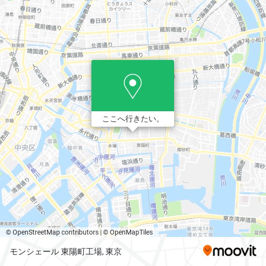 モンシェール 東陽町工場地図
