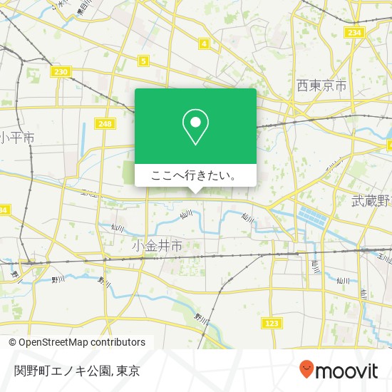 関野町エノキ公園地図