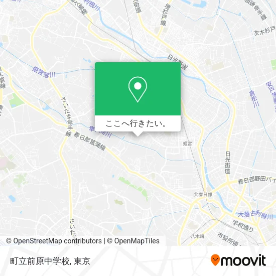 町立前原中学校地図