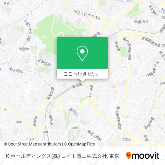 Kiホールディングス(株) コイト電工株式会社地図