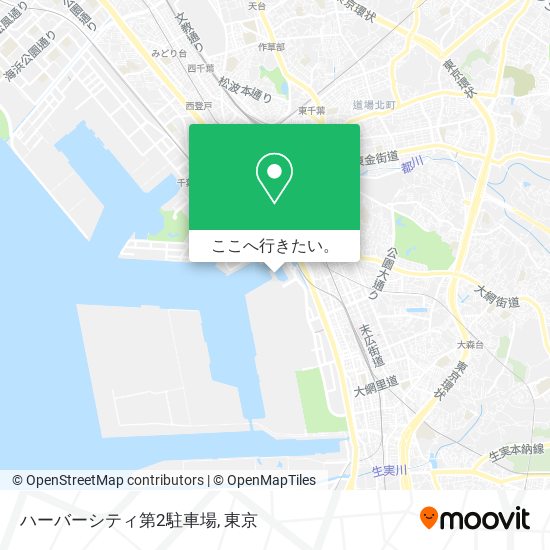 ハーバーシティ第2駐車場地図