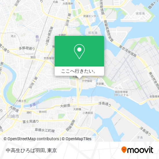 中高生ひろば羽田地図