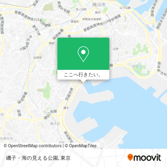 磯子・海の見える公園地図