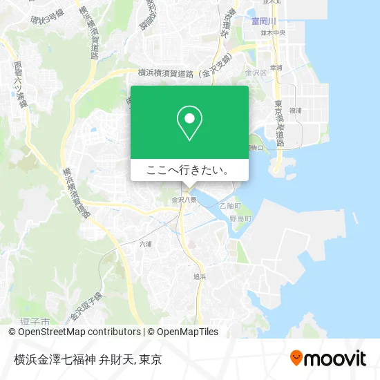 横浜金澤七福神 弁財天地図