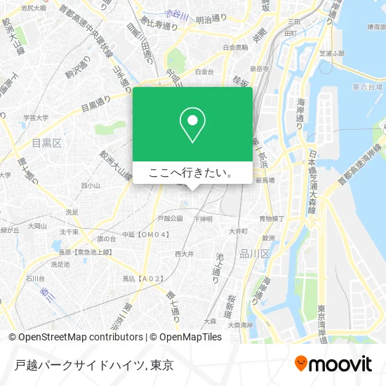 戸越パークサイドハイツ地図