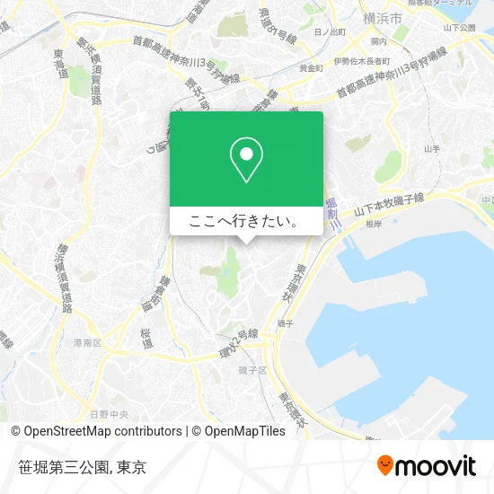 笹堀第三公園地図