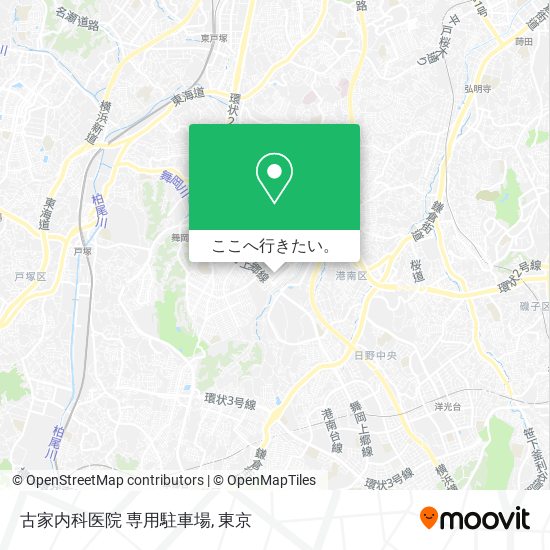 古家内科医院 専用駐車場地図