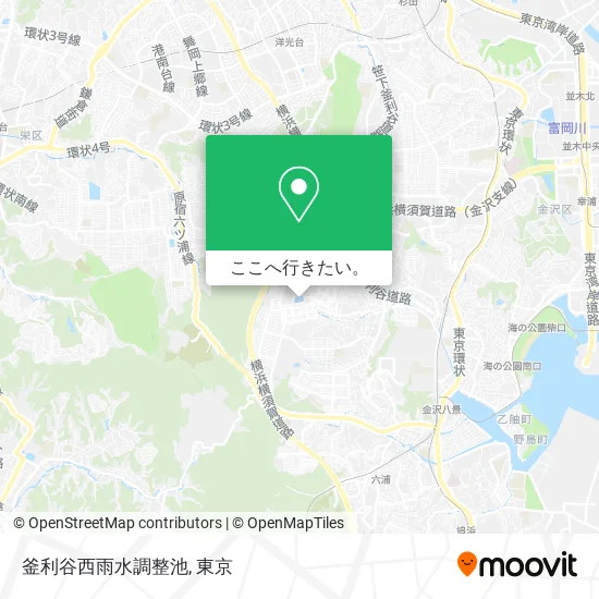 釜利谷西雨水調整池地図