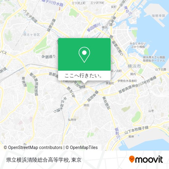 県立横浜清陵総合高等学校地図
