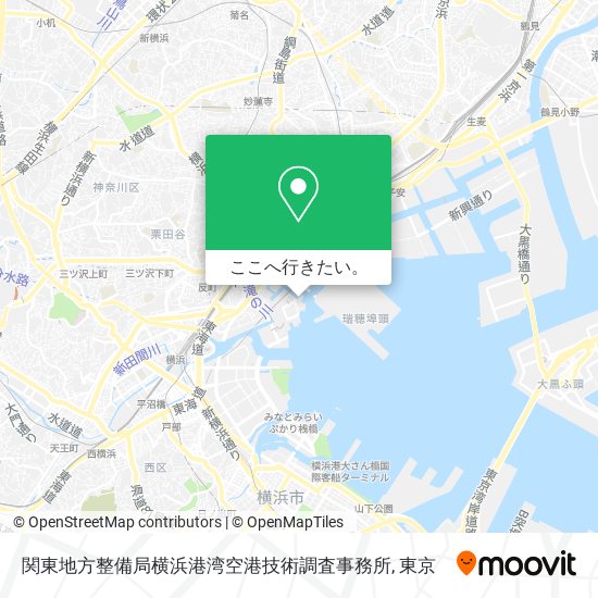 関東地方整備局横浜港湾空港技術調査事務所地図