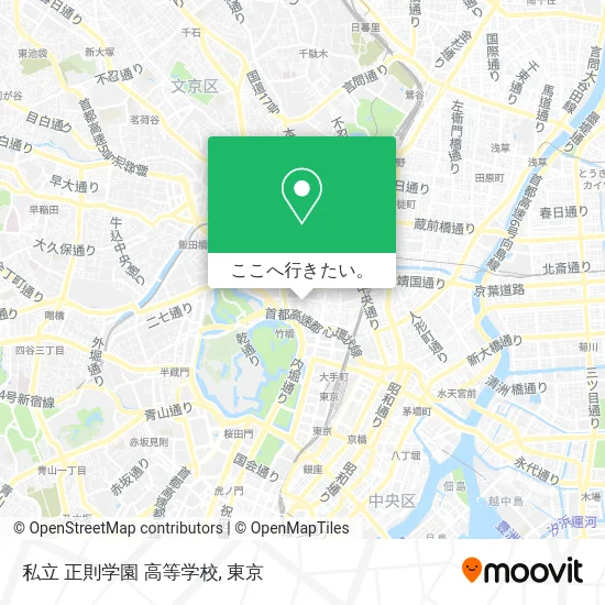 私立 正則学園 高等学校地図