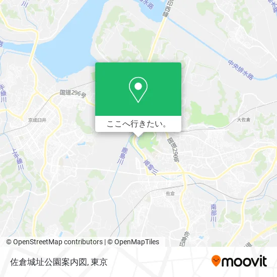佐倉城址公園案内図地図