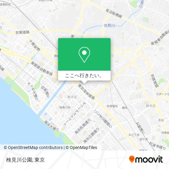 検見川公園地図