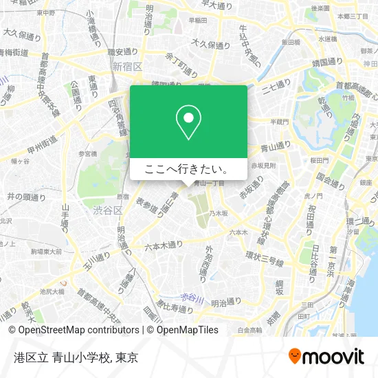 港区立 青山小学校地図