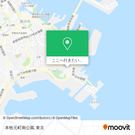 本牧元町南公園地図