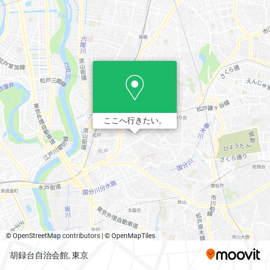 胡録台自治会館地図