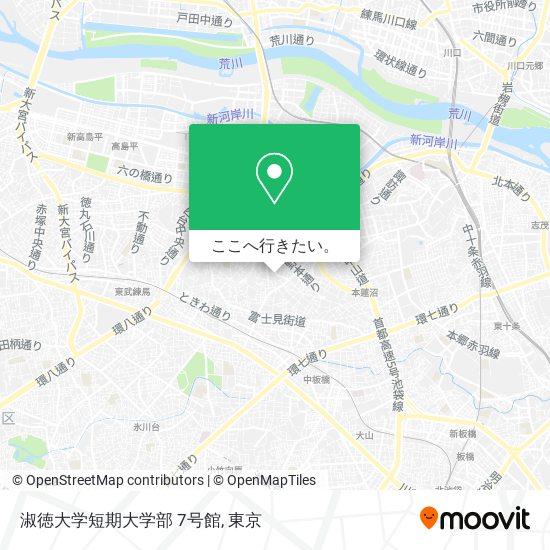 淑徳大学短期大学部 7号館地図