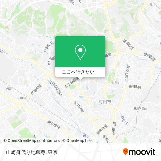 山崎身代り地蔵尊地図